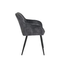 LisonFauteuil cosy en tissu avec pieds en métal* Chaise De Salle à Manger|Fauteuil De Salon