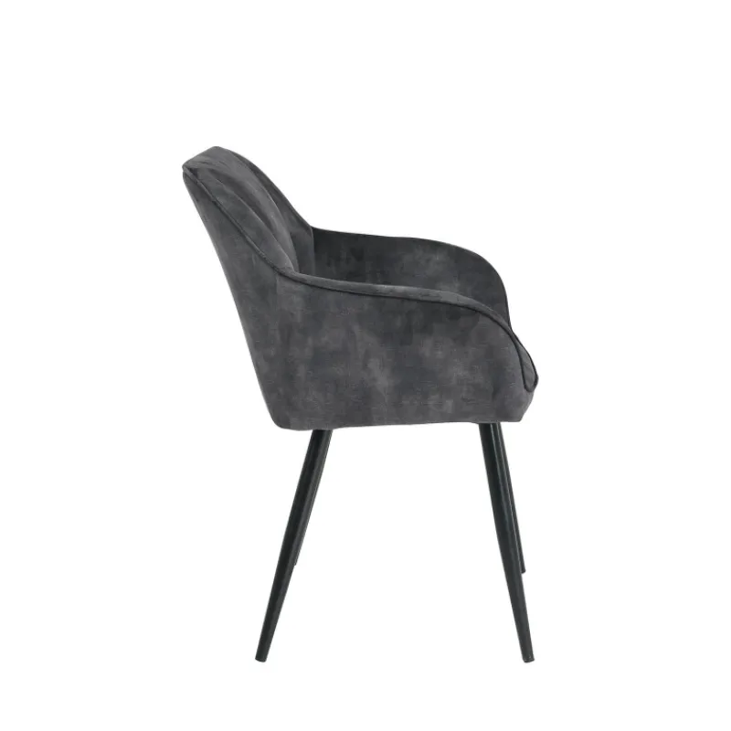 LisonFauteuil cosy en tissu avec pieds en métal* Chaise De Salle à Manger|Fauteuil De Salon