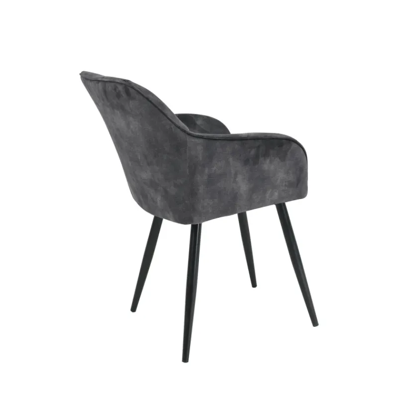 LisonFauteuil cosy en tissu avec pieds en métal* Chaise De Salle à Manger|Fauteuil De Salon