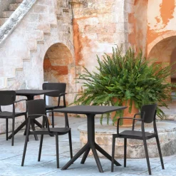 Loft Chaise de jardin micro perforée avec accoudoirs* Chaise De Jardin|Fauteuil De Jardin