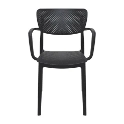 Loft Chaise de jardin micro perforée avec accoudoirs* Chaise De Jardin|Fauteuil De Jardin
