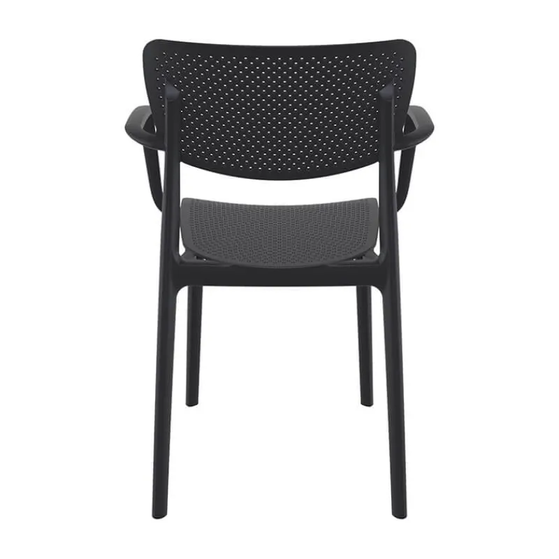 Loft Chaise de jardin micro perforée avec accoudoirs* Chaise De Jardin|Fauteuil De Jardin