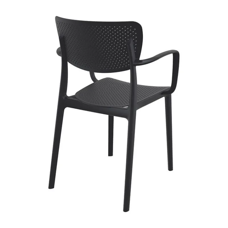 Loft Chaise de jardin micro perforée avec accoudoirs* Chaise De Jardin|Fauteuil De Jardin