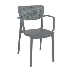 Loft Chaise de jardin micro perforée avec accoudoirs* Chaise De Jardin|Fauteuil De Jardin