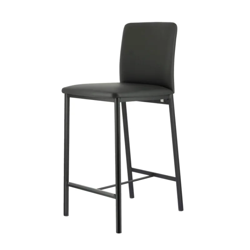 Perfecta Loft Tabouret snack contemporain en simili et métal* Tabouret Snack (assise +/- 65 Cm)|Tabouret De Bar (assise +/- 80 Cm)