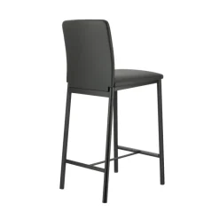 Perfecta Loft Tabouret snack contemporain en simili et métal* Tabouret Snack (assise +/- 65 Cm)|Tabouret De Bar (assise +/- 80 Cm)