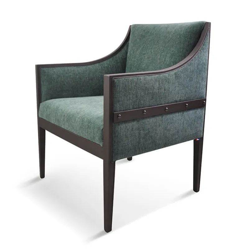 Paget Loic Fauteuil de style en tissu fabriqué en France* Fauteuil De Salon