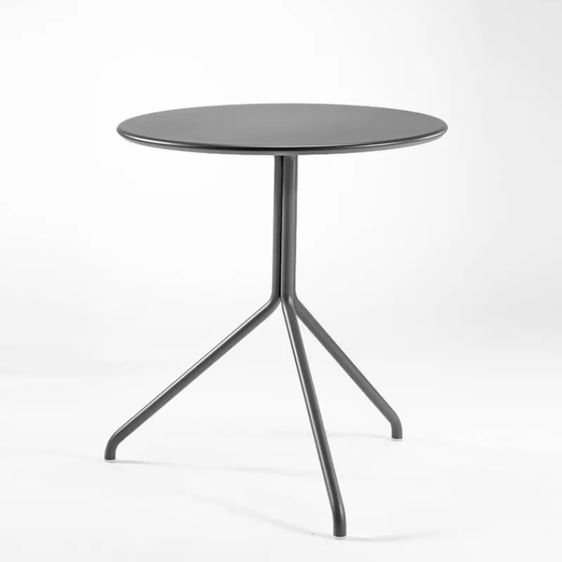 Lol Petite table ronde italienne en métal plateau composite* Table De Cuisine|Table Pour Petit Espace