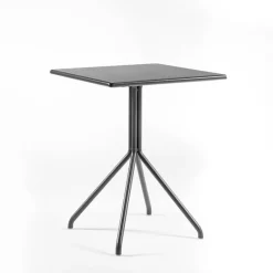 LOL Table de jardin carrée italienne en métal plateau composite* Table De Jardin
