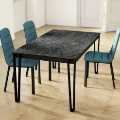 Cancio London Table design en Dekton avec pieds épingle en métal* Table De Salle à Manger