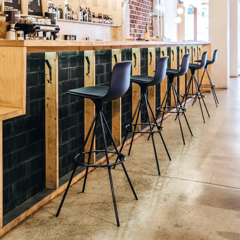 Enea Lottus ® Tabouret de bar ou snack pivotant design structure métal* Tabouret Snack (assise +/- 65 Cm)|Tabouret De Bar (assise +/- 80 Cm)