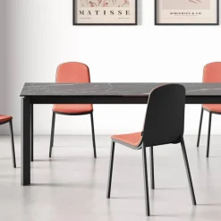Cancio Lotus Table contemporaine extensible en céramique* Table De Salle à Manger