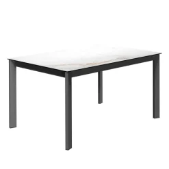 Cancio Lotus Table contemporaine en céramique avec pieds en métal* Table De Salle à Manger