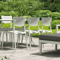 Lucy Chaise de jardin en polypropylène micro perforé* Chaise De Jardin