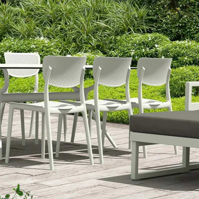 Lucy Chaise de jardin en polypropylène micro perforé* Chaise De Jardin