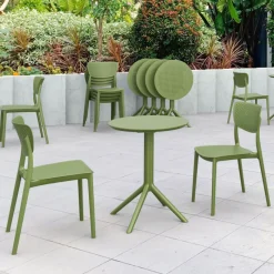 Lucy Chaise de jardin en polypropylène micro perforé* Chaise De Jardin