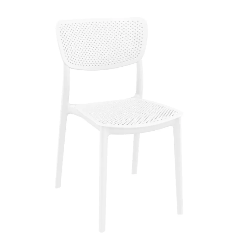 Lucy Chaise moderne en polypropylène micro perforé* Chaise De Cuisine|Chaise De Salle à Manger