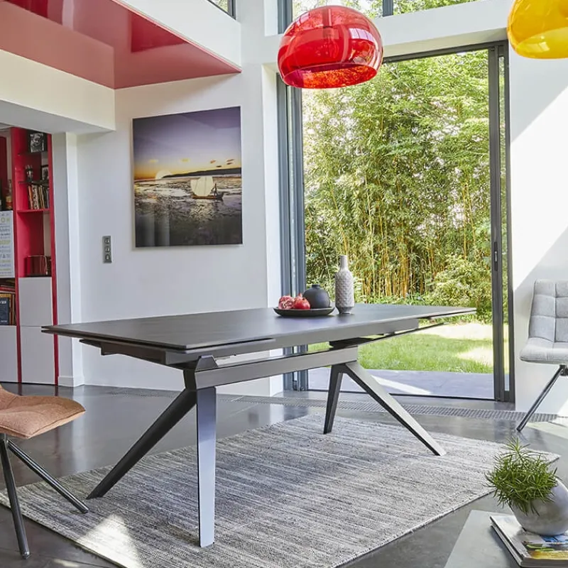 Couture Luna Table extensible de salle à manger design en céramique* Table De Salle à Manger