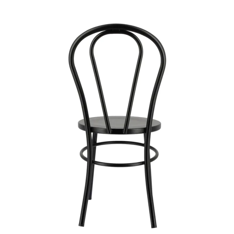 MadinaChaise bistrot vintage en métal noir* Chaise De Cuisine