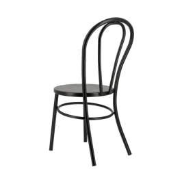 MadinaChaise bistrot vintage en métal noir* Chaise De Cuisine