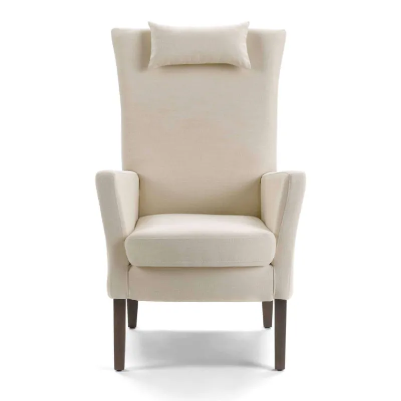 Mobitec Manhattan Uno HD ® Fauteuil dossier haut en tissu et bois* Chaise De Salle à Manger|Chaise Salon