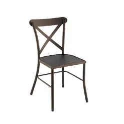 Jayso Manila Chaise de jardin style provençal en acier* Chaise De Jardin
