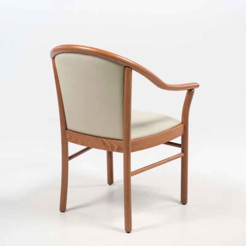 Manuela Fauteuil bridge en bois avec assise et dossier rembourrés* Chaise De Salle à Manger|Fauteuil De Salon