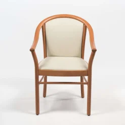 Manuela Fauteuil bridge en bois avec assise et dossier rembourrés* Chaise De Salle à Manger|Fauteuil De Salon