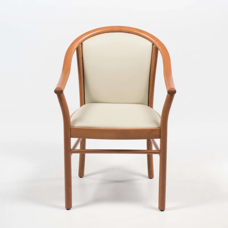 Manuela Fauteuil bridge en bois avec assise et dossier rembourrés* Chaise De Salle à Manger|Fauteuil De Salon