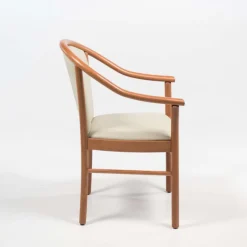 Manuela Fauteuil bridge en bois avec assise et dossier rembourrés* Chaise De Salle à Manger|Fauteuil De Salon