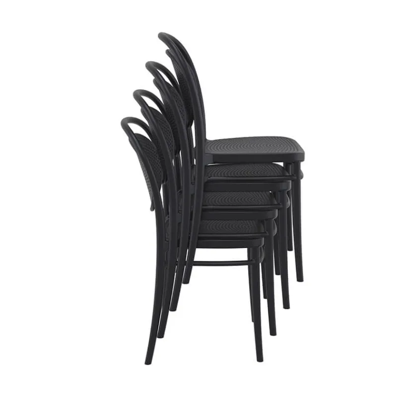 Marcel Chaise de jardin moderne empilable en polypropylène* Chaise De Jardin
