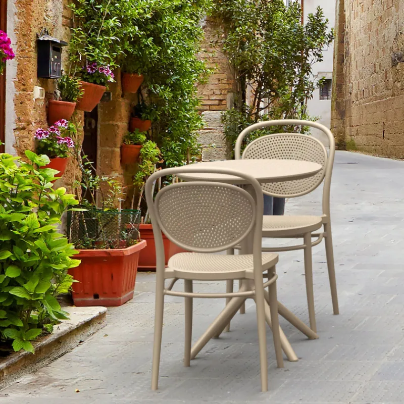 Marcel Chaise de jardin moderne empilable en polypropylène* Chaise De Jardin