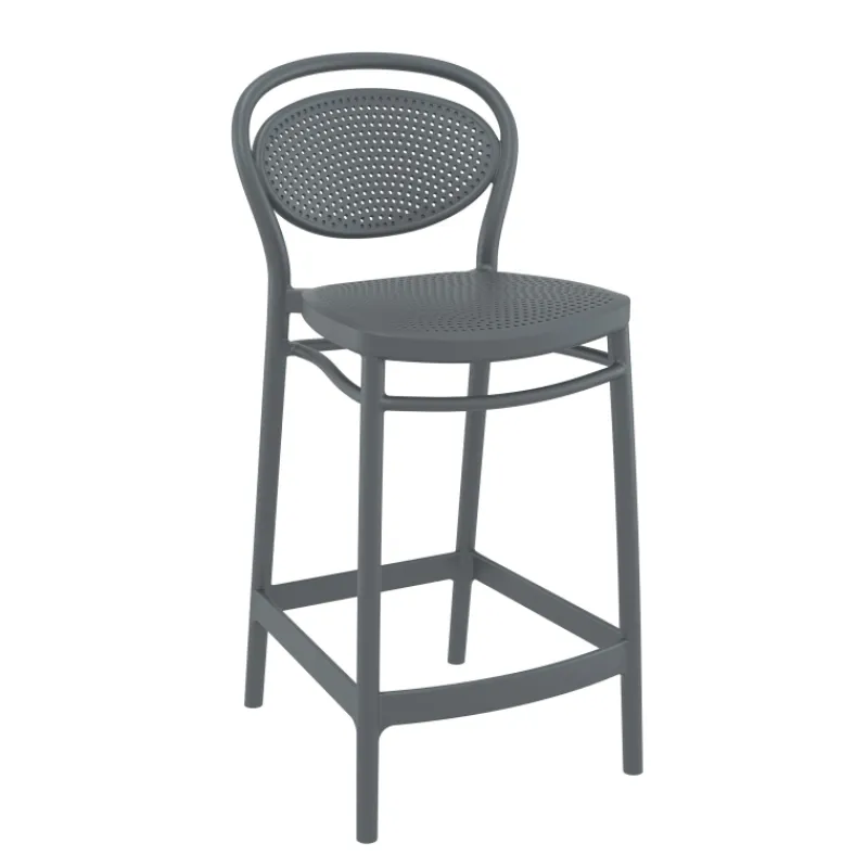 Marcel Tabouret snack moderne en polypropylène* Tabouret Snack (assise +/- 65 Cm)|Tabouret De Bar (assise +/- 80 Cm)