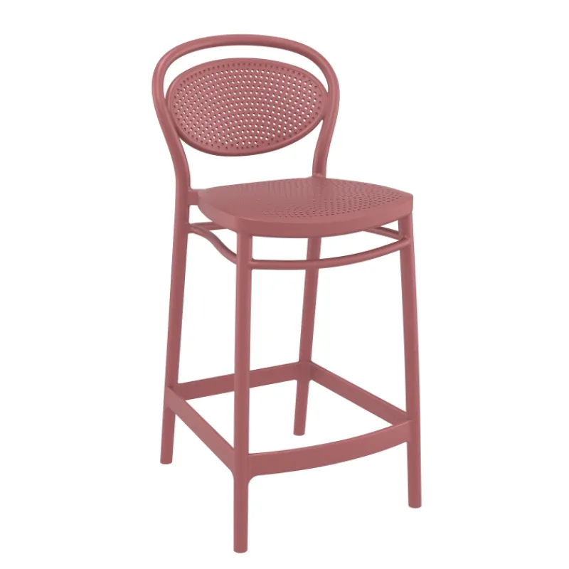 Marcel Tabouret snack moderne en polypropylène* Tabouret Snack (assise +/- 65 Cm)|Tabouret De Bar (assise +/- 80 Cm)
