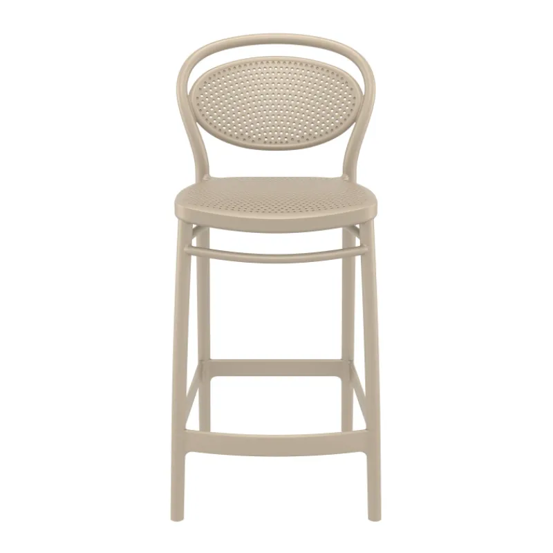 Marcel Tabouret snack moderne en polypropylène* Tabouret Snack (assise +/- 65 Cm)|Tabouret De Bar (assise +/- 80 Cm)
