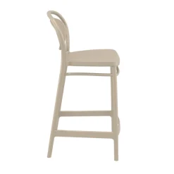 Marcel Tabouret snack moderne en polypropylène* Tabouret Snack (assise +/- 65 Cm)|Tabouret De Bar (assise +/- 80 Cm)