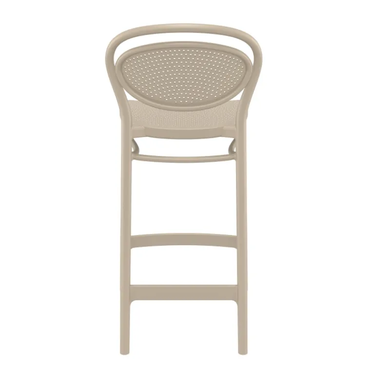 Marcel Tabouret snack moderne en polypropylène* Tabouret Snack (assise +/- 65 Cm)|Tabouret De Bar (assise +/- 80 Cm)