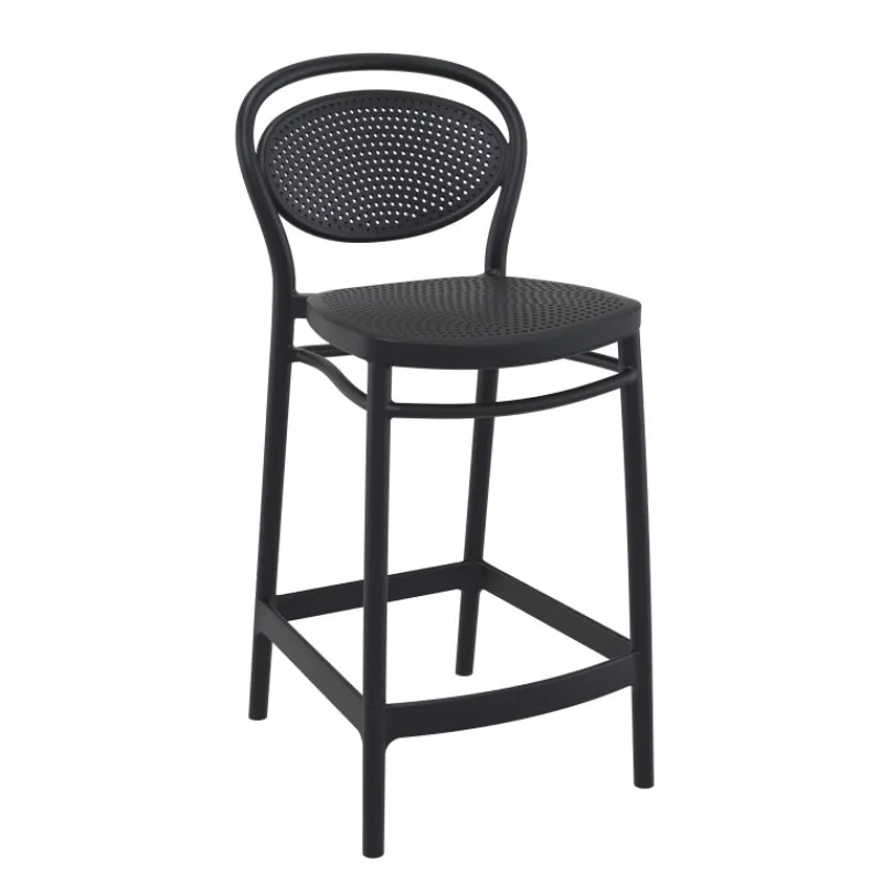 Marcel Tabouret snack moderne en polypropylène* Tabouret Snack (assise +/- 65 Cm)|Tabouret De Bar (assise +/- 80 Cm)