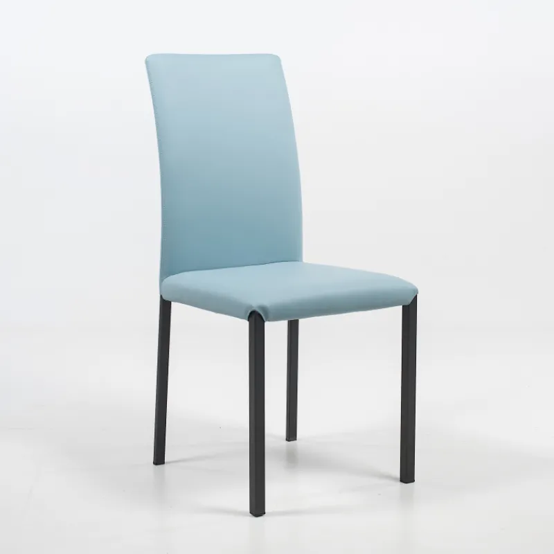 Peressini Marion H Chaise de salle à manger contemporaine en synthétique et métal* Chaise De Cuisine|Chaise De Salle à Manger