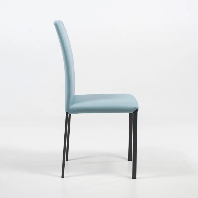 Peressini Marion H Chaise de salle à manger contemporaine en synthétique et métal* Chaise De Cuisine|Chaise De Salle à Manger