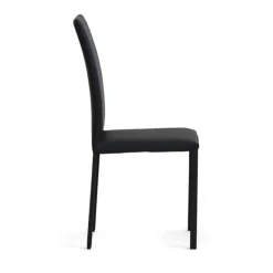 Peressini Marion H Chaise de salle à manger contemporaine en synthétique et métal* Chaise De Cuisine|Chaise De Salle à Manger