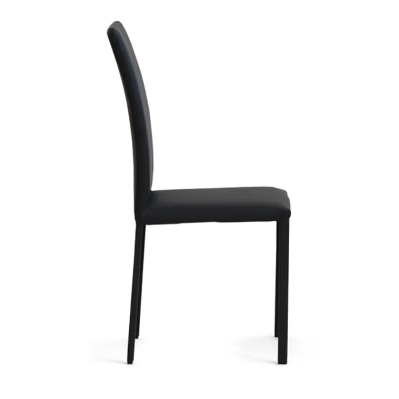 Peressini Marion H Chaise de salle à manger contemporaine en synthétique et métal* Chaise De Cuisine|Chaise De Salle à Manger