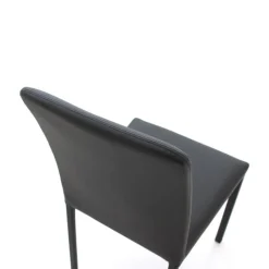 Peressini Marion H Chaise de salle à manger contemporaine en synthétique et métal* Chaise De Cuisine|Chaise De Salle à Manger