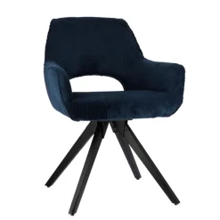 Marius Fauteuil cocooning en tissu avec pieds bois massif* Chaise De Salle à Manger|Chaise Salon