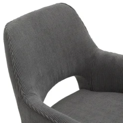 Marius Fauteuil cocooning en tissu avec pieds bois massif* Chaise De Salle à Manger|Chaise Salon