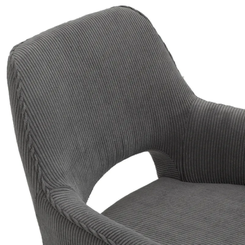 Marius Fauteuil cocooning en tissu avec pieds bois massif* Chaise De Salle à Manger|Chaise Salon