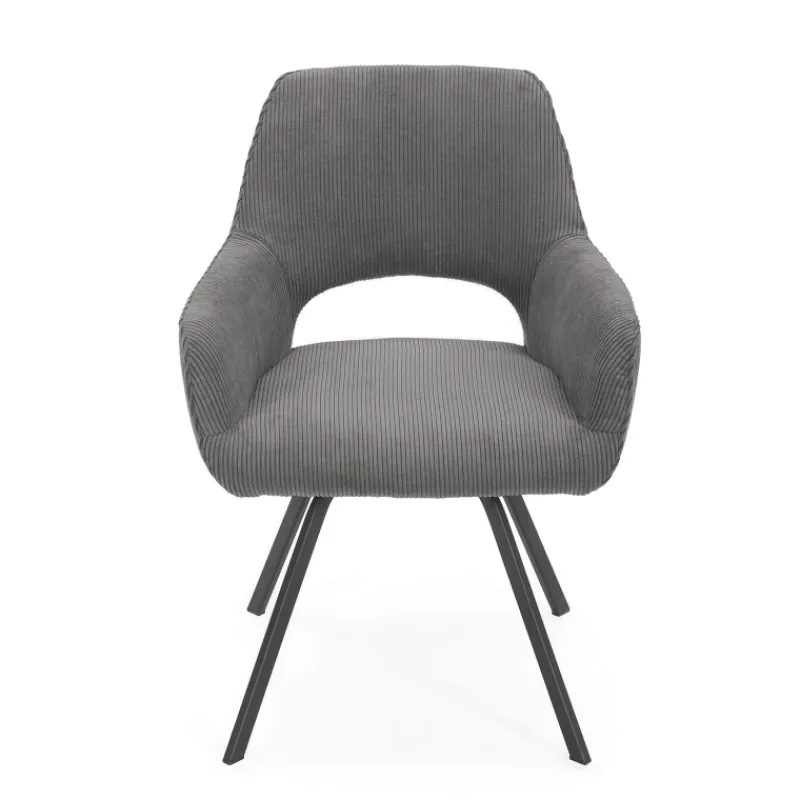 Marius Fauteuil cosy en tissu avec pieds en métal* Chaise De Salle à Manger|Chaise De Bureau