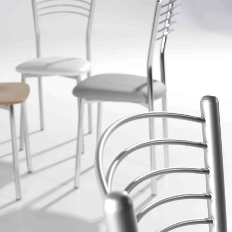 Bailen Marta Chaise de cuisine en métal avec assise rembourrée* Chaise De Cuisine