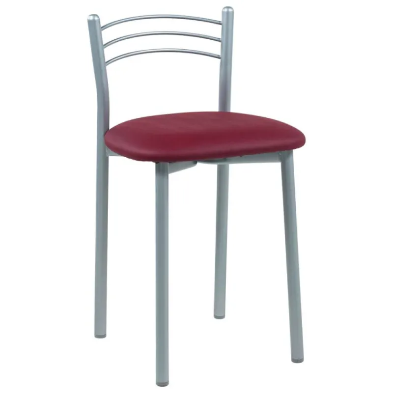 Bailen Marta Tabouret bas de cuisine rembourré assise synthétique et structure métal* Tabouret Bas (assise +/- 45 Cm)