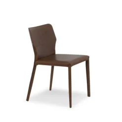 Airnova Maryl Chaise gainée contemporaine en croûte de cuir* Chaise De Salle à Manger